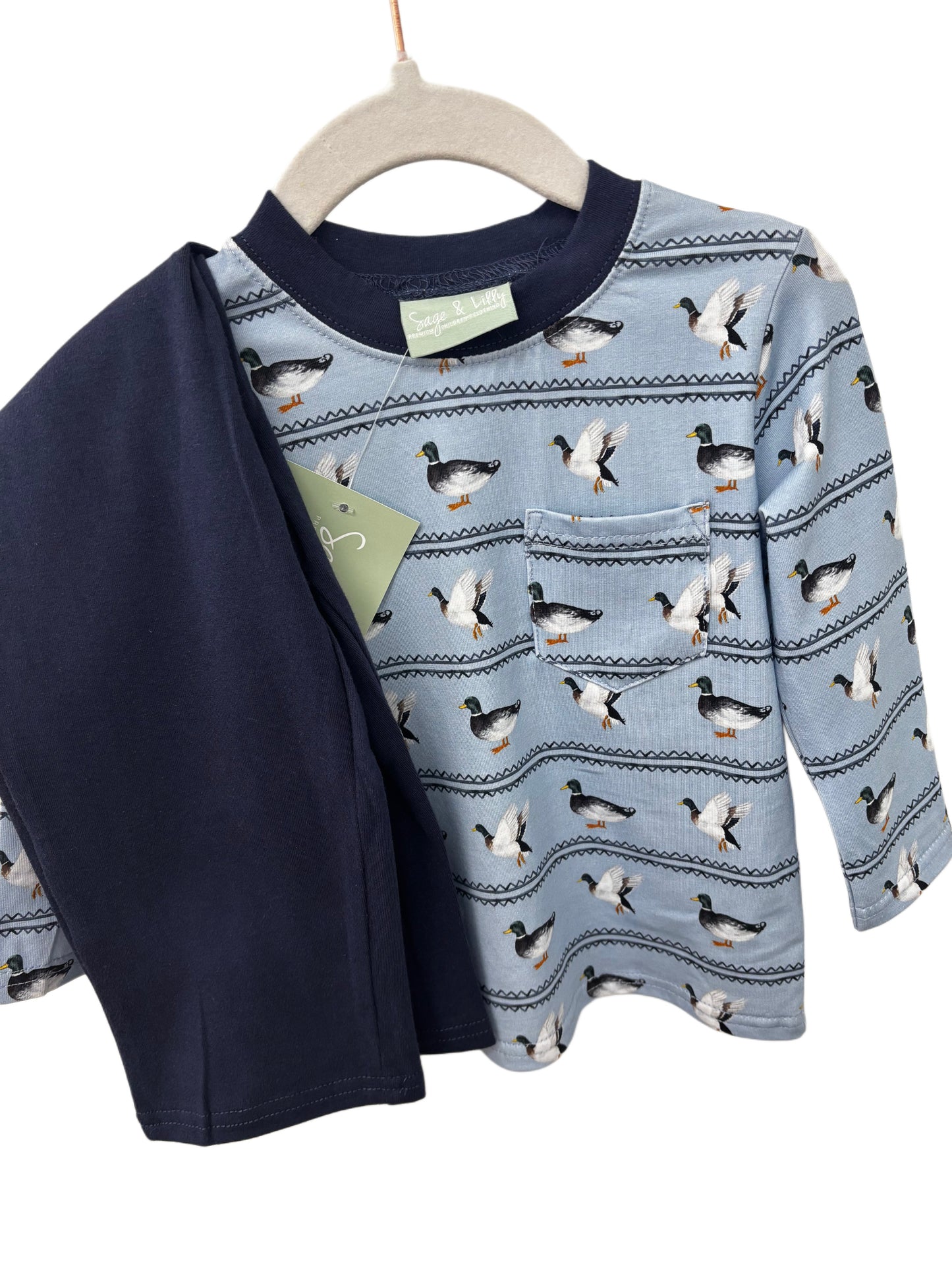 Duck Pant Set - Blue