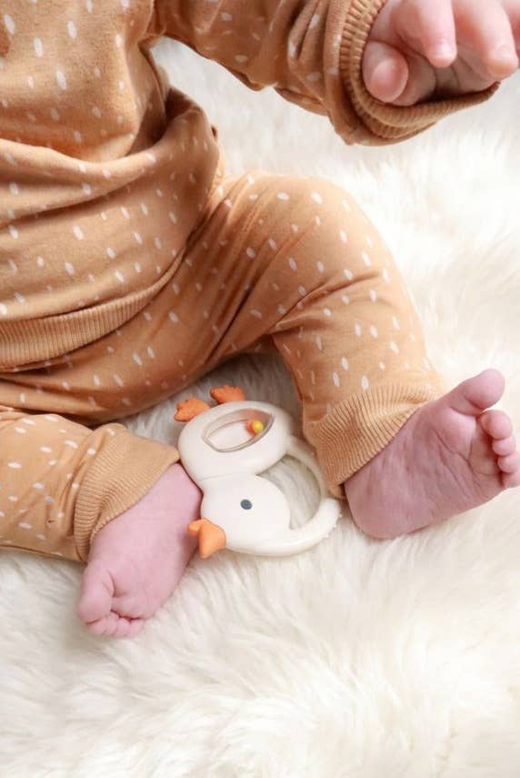 Cherry Bitzy Shake™ - Silicone Teether with Rattle