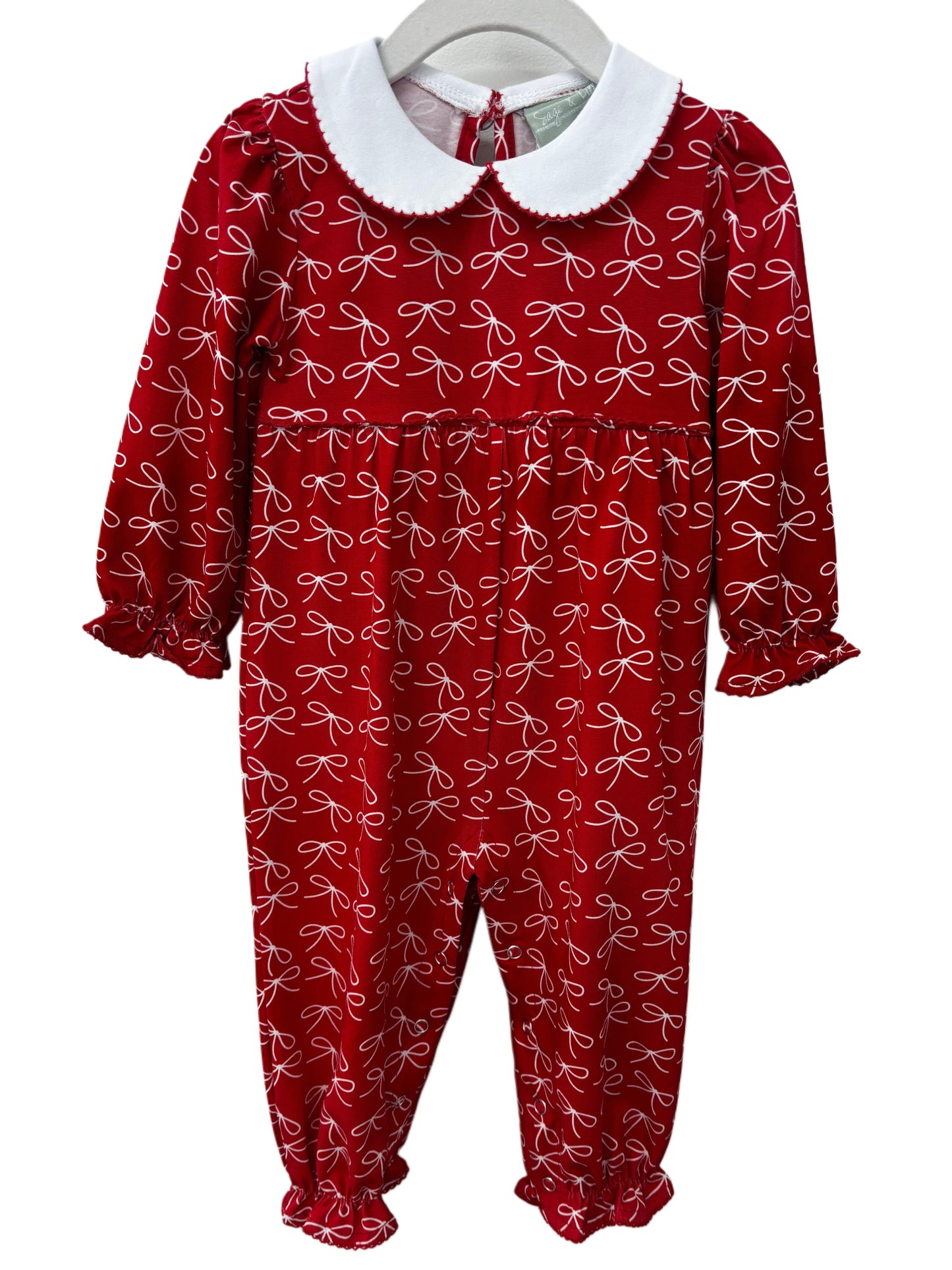 Red Bow Romper