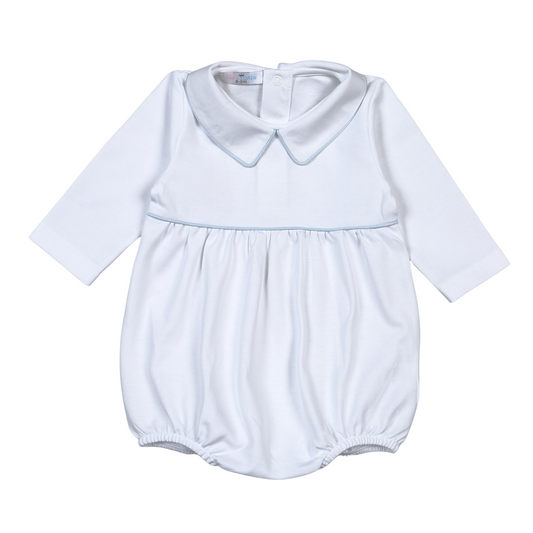 Bob White Blue Piping Pima Bubble