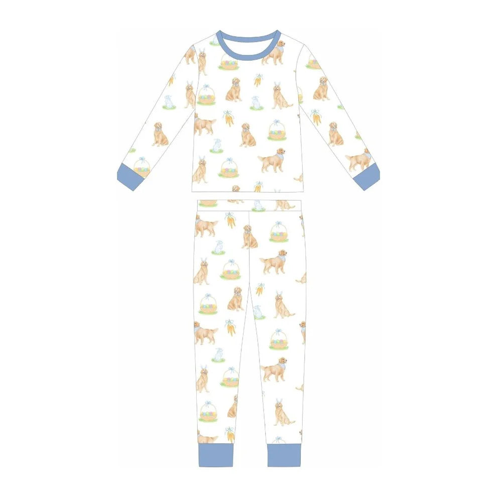 **PRE-ORDER** Blue Golden Easter Two Piece Loungewear Set