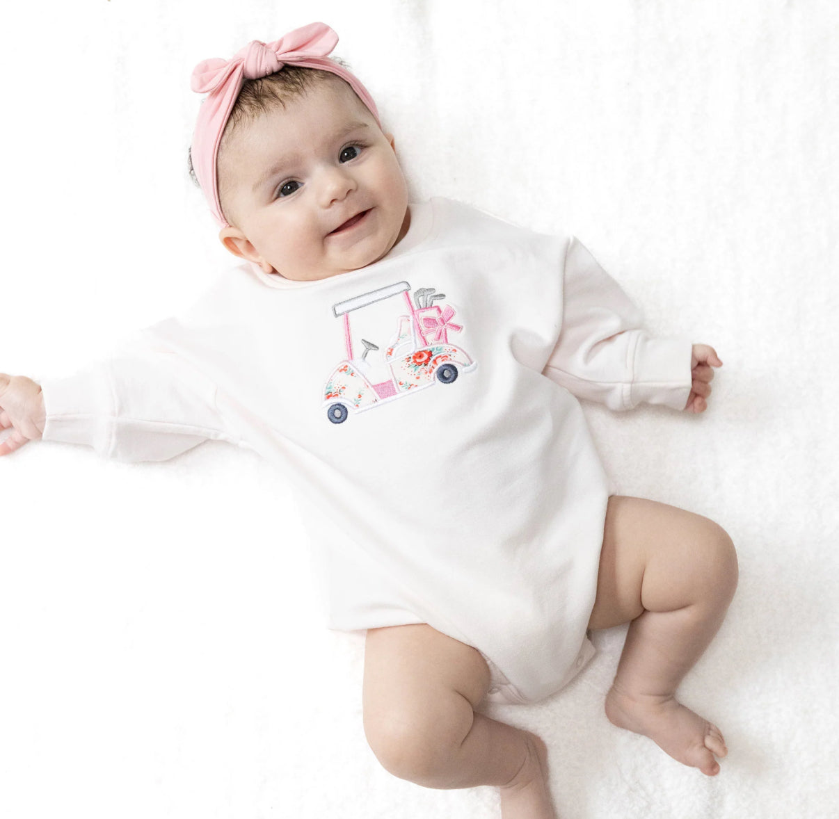 Pink Golf Sweatshirt Bubble