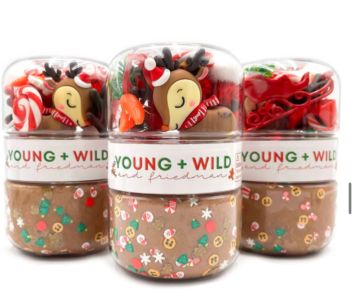 Reindeer Grab & Go Dough Jar