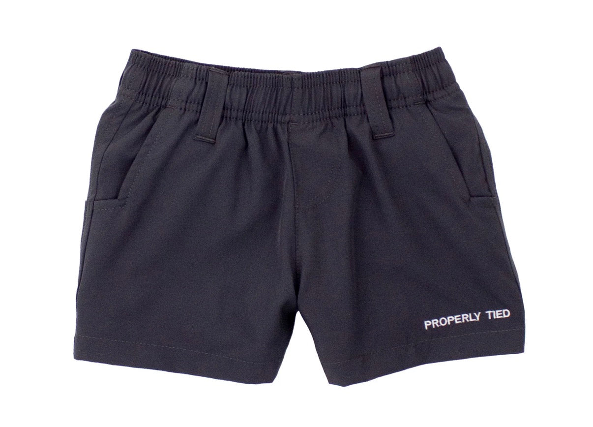 Boys Pintail Short Charcoal