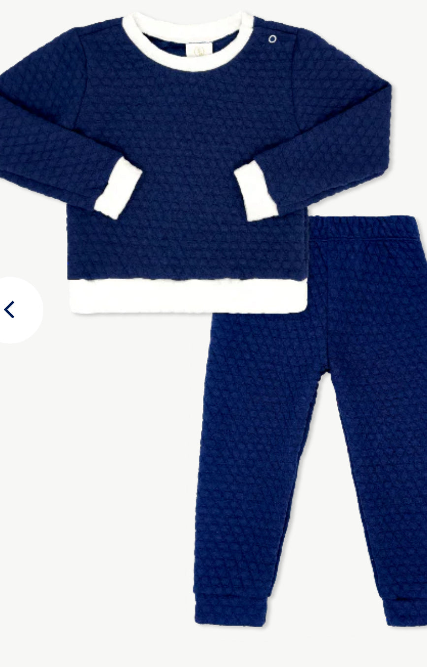 Quincy Quilted Play Set
Newton Navy Quilted, Worthington White Quilted