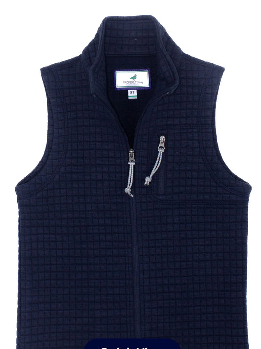 Boys Delta Vest - Navy