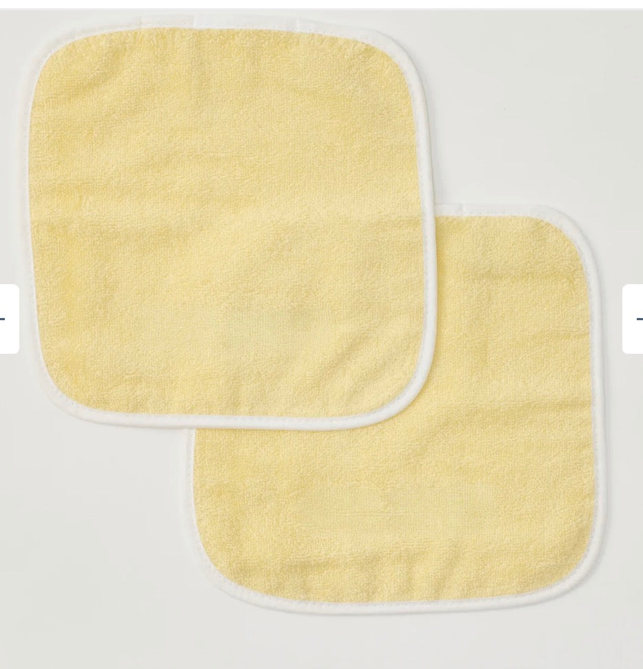 Baby Washcloths (pair) - Buttercup