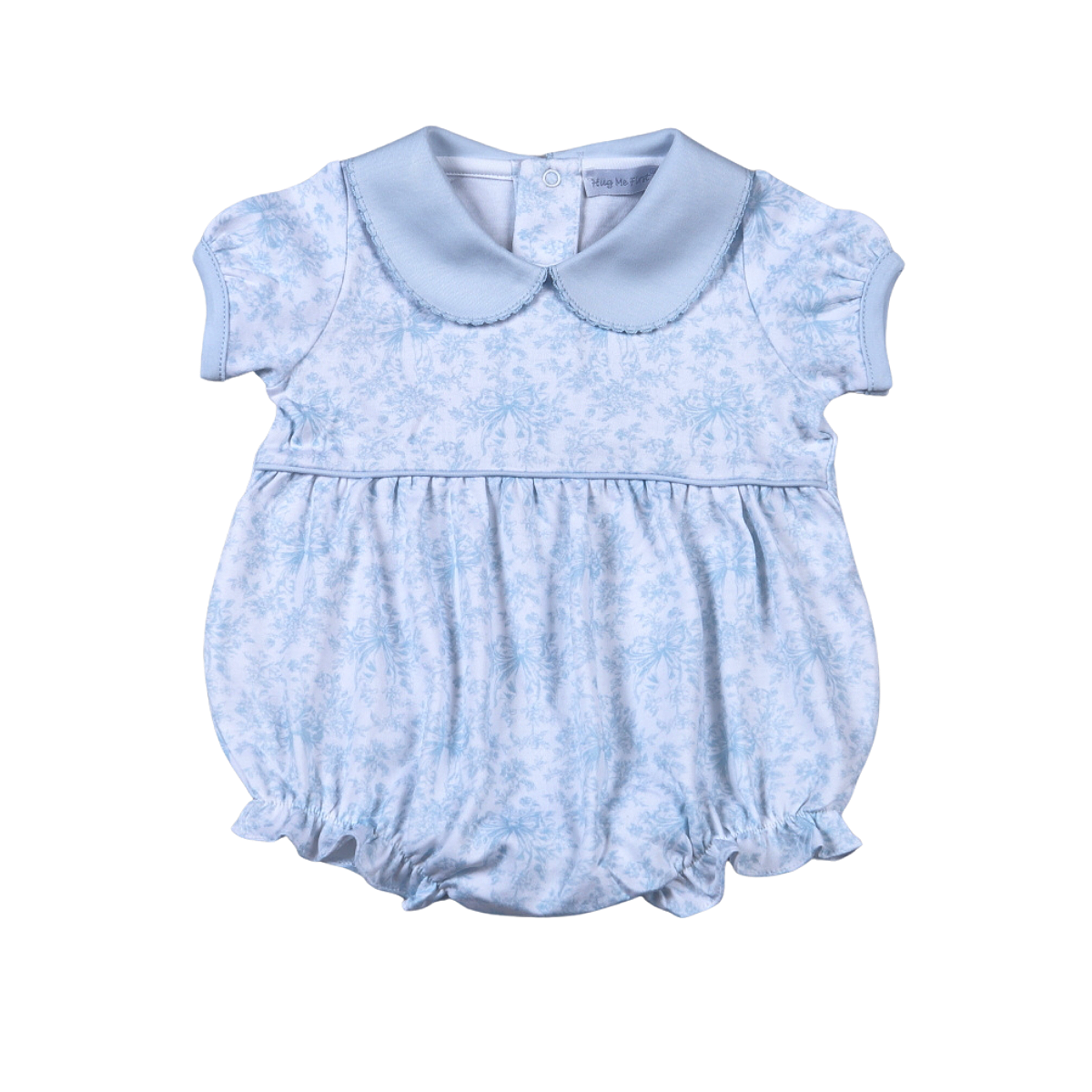 ** PRE-ORDER ** Sisi Blue Toile Short Sleeves Bubble, 100% Pima Cotton