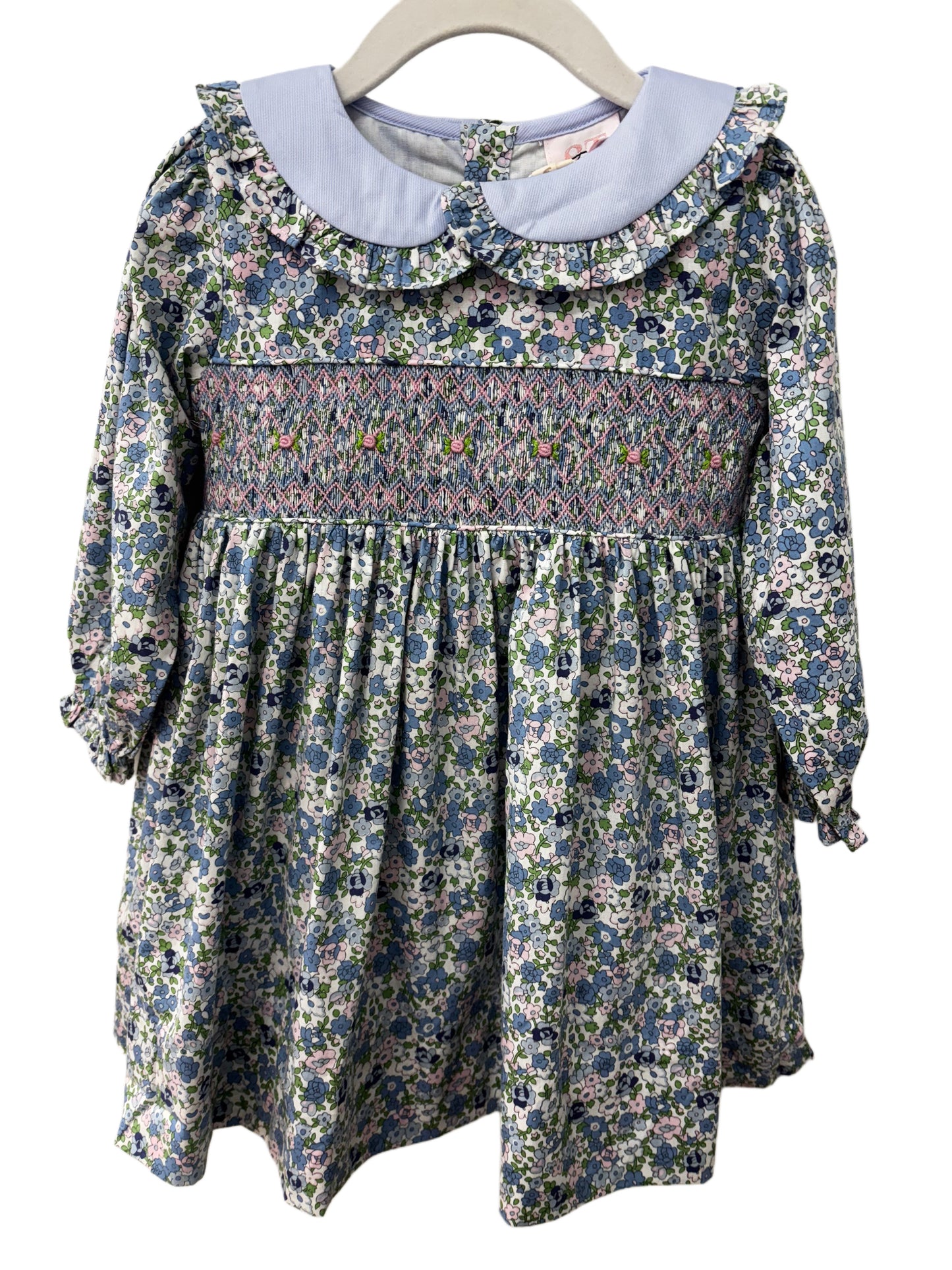 Smocked Floral Dress