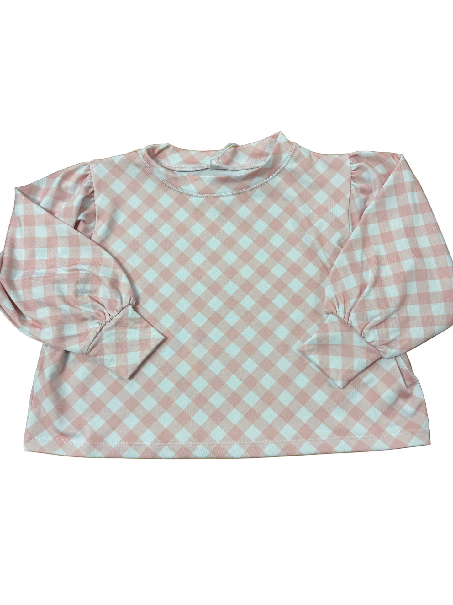 Pink Gingham Box Top
