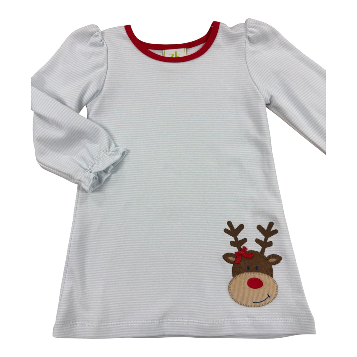 Reindeer Blue/White Striped Pam Dress