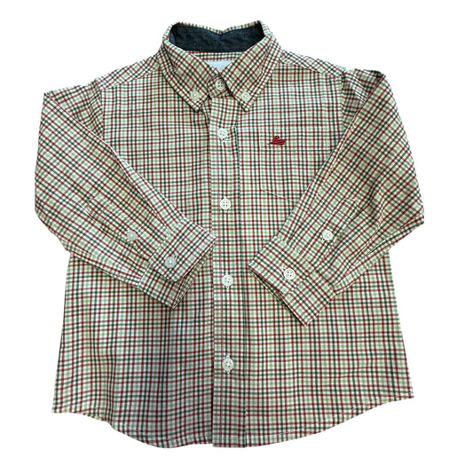 Plaid shirt red/green