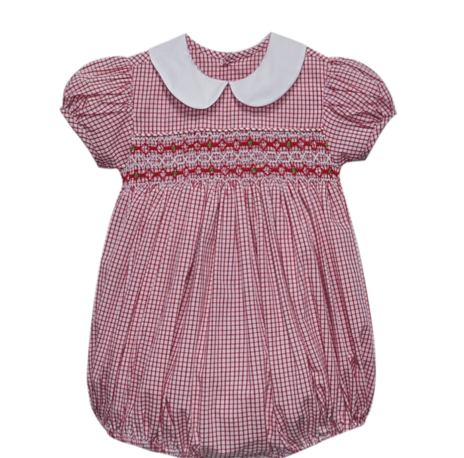 Juliette Bubble -Red Smocked