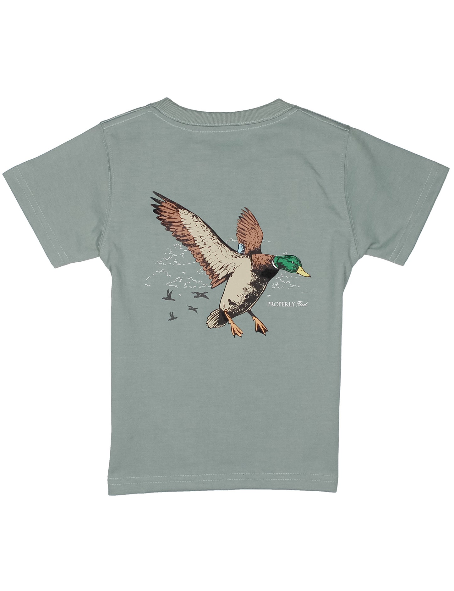 Light green t-shirt with a duck graphic
