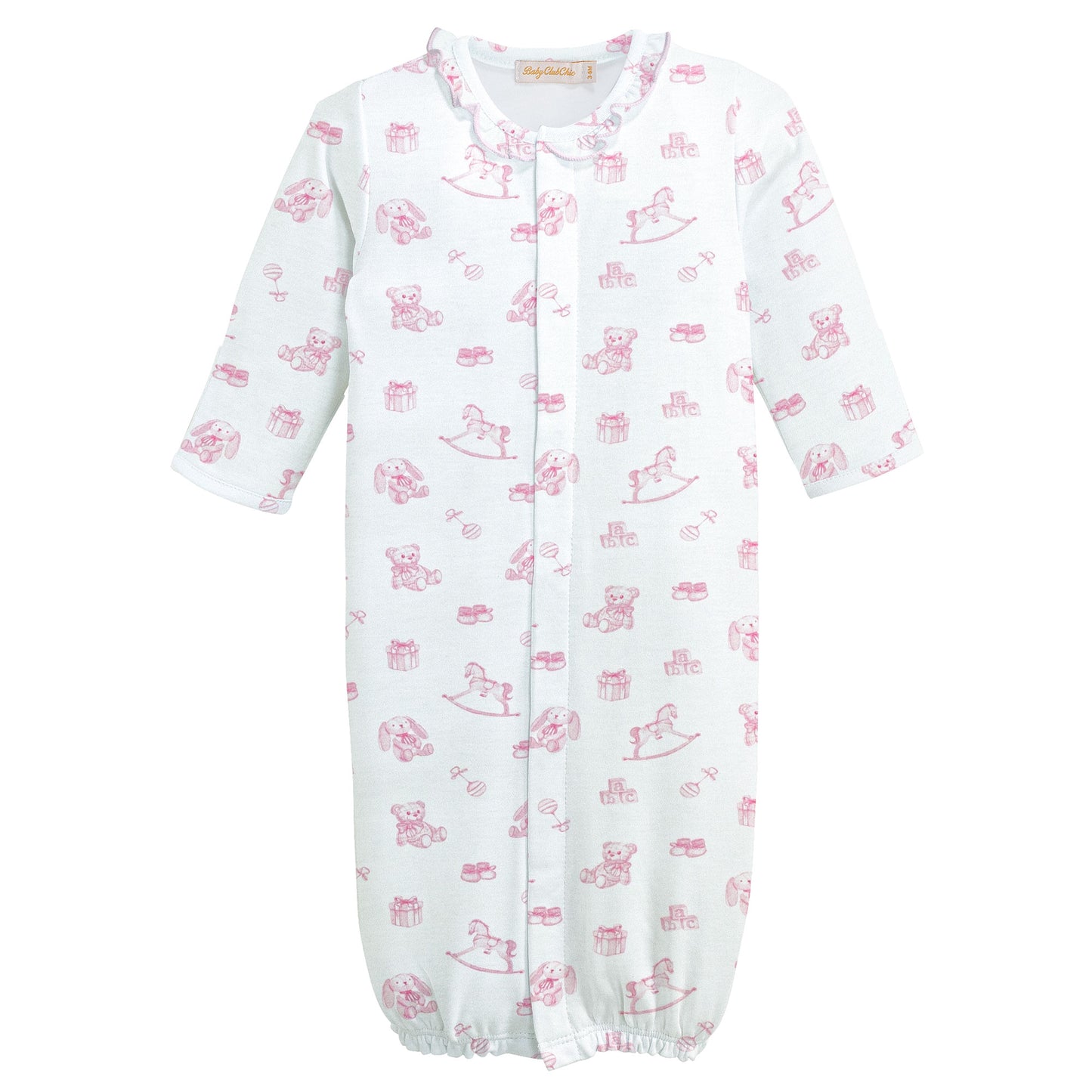 Tiny Baby Toys Convertible Gown - Pink