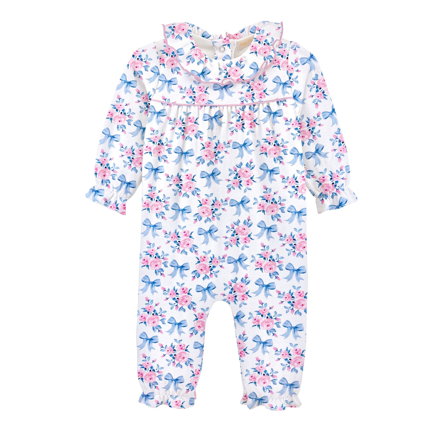 Floral Bows Printed Playsuit