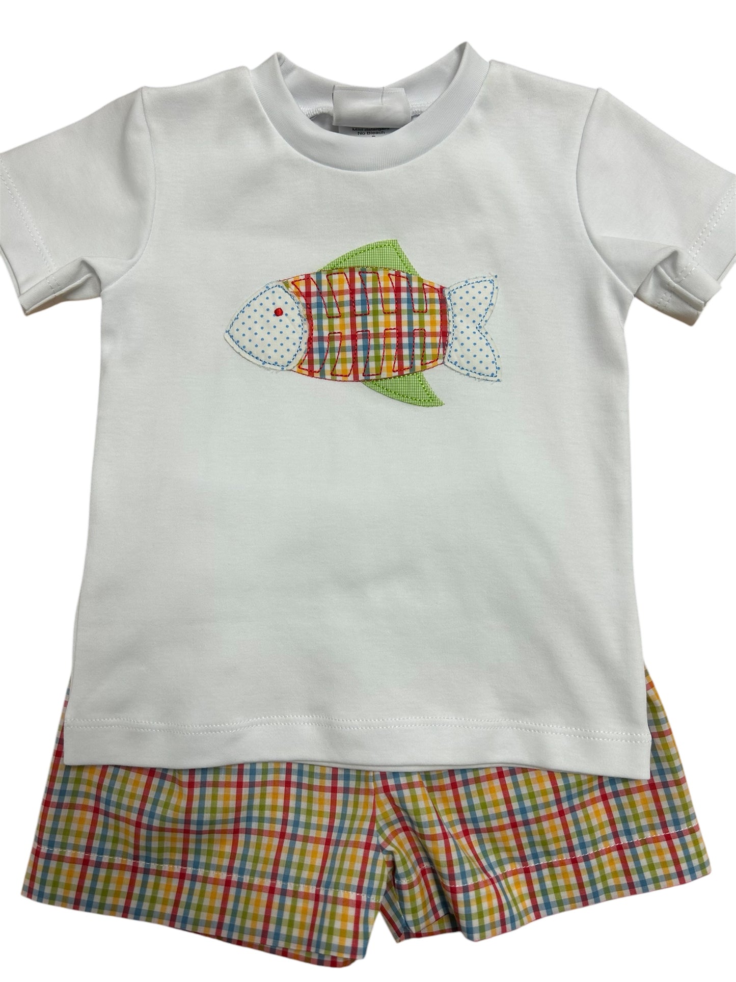 Fish Plaid Short Set