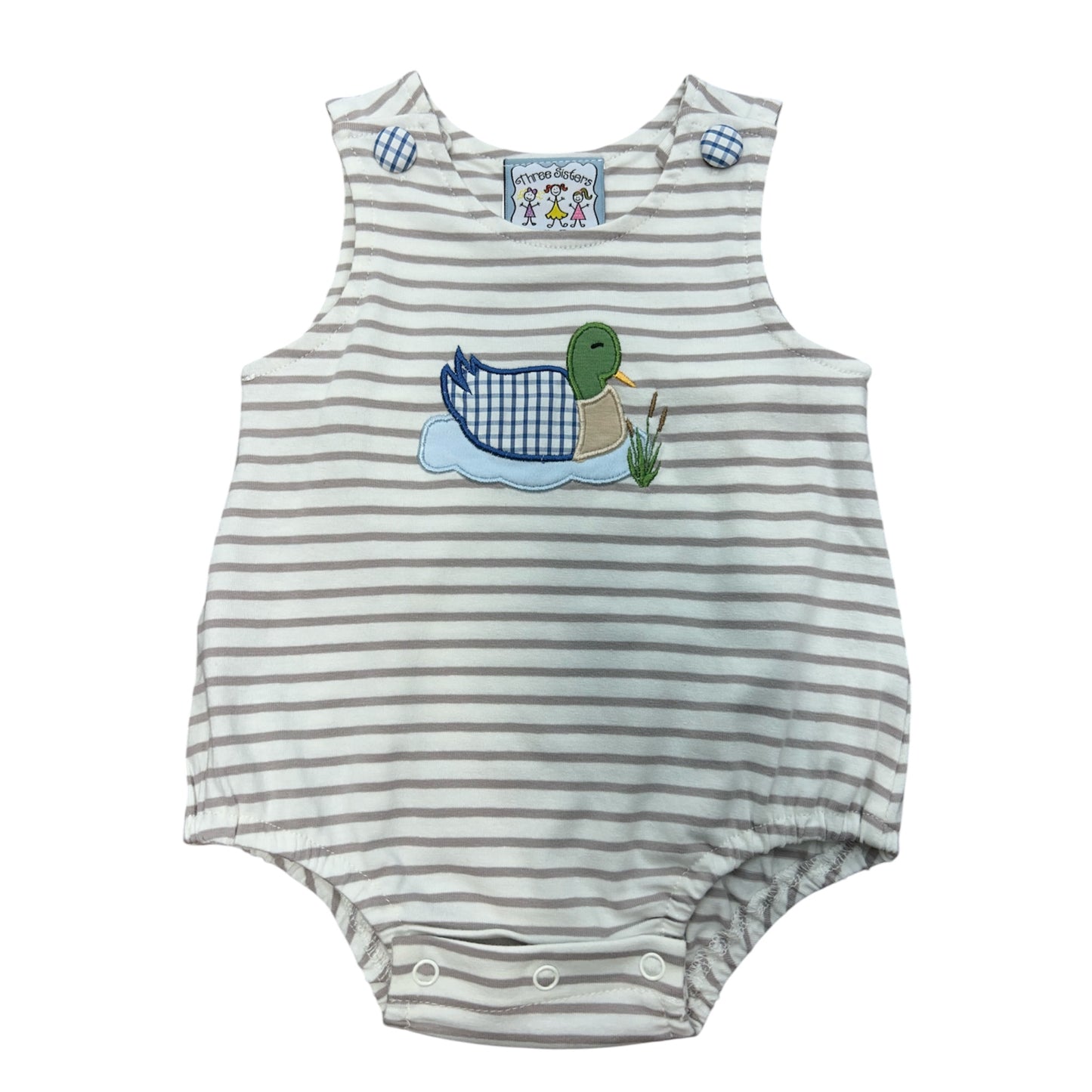 Duck Applique Boys Bubble