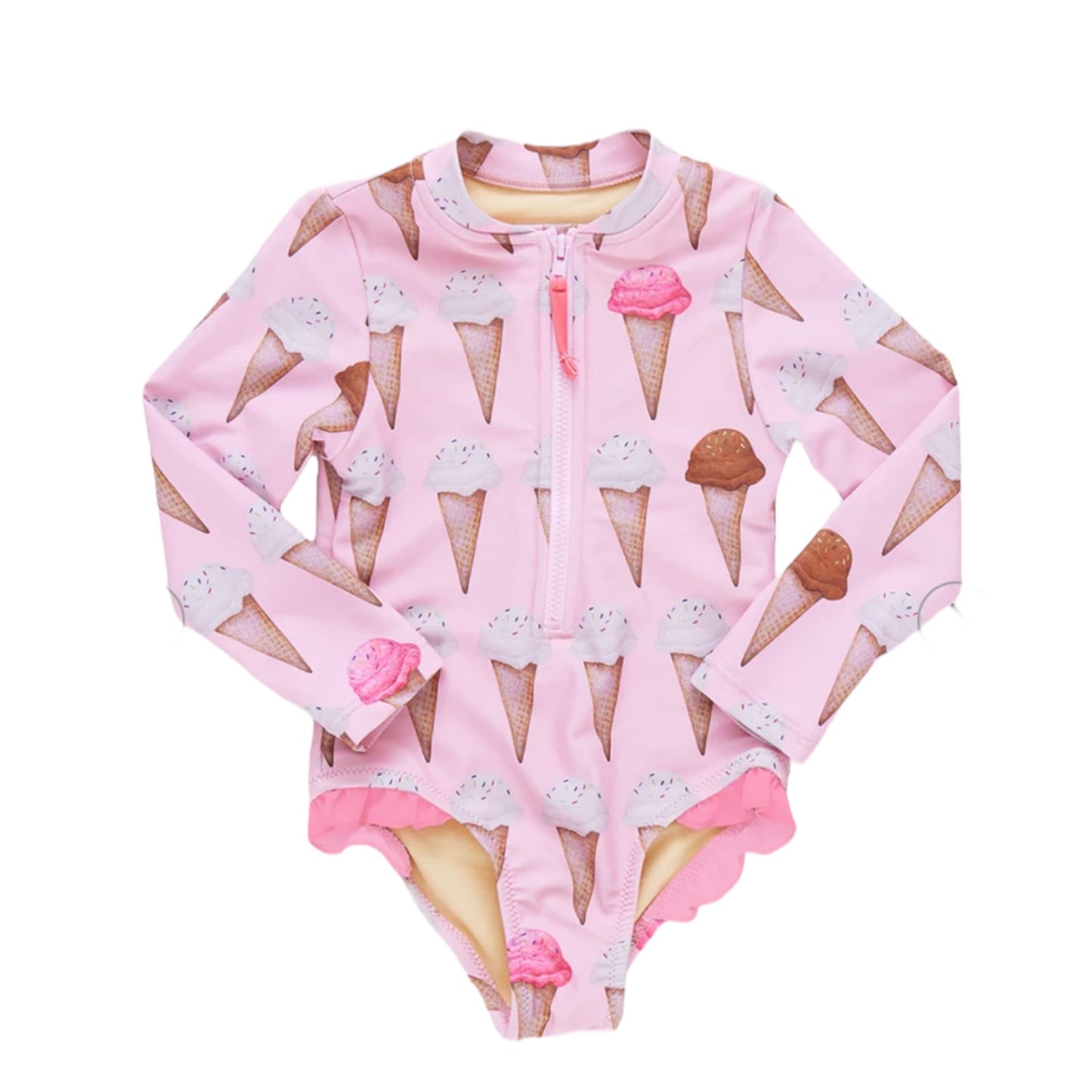 Neapolitan Ice Cream Cones Swim Suit