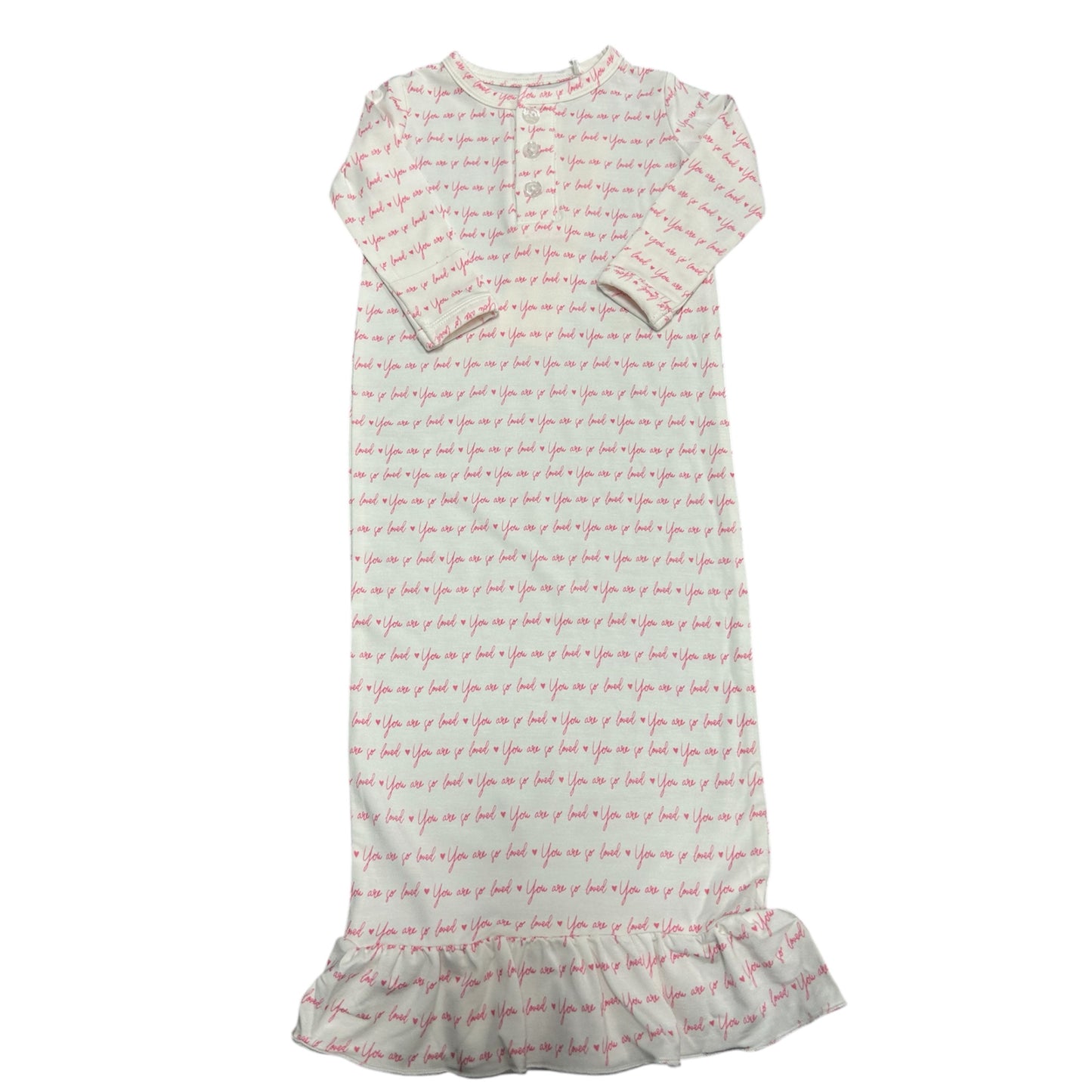 So Loved Bamboo Baby Gown - Pink