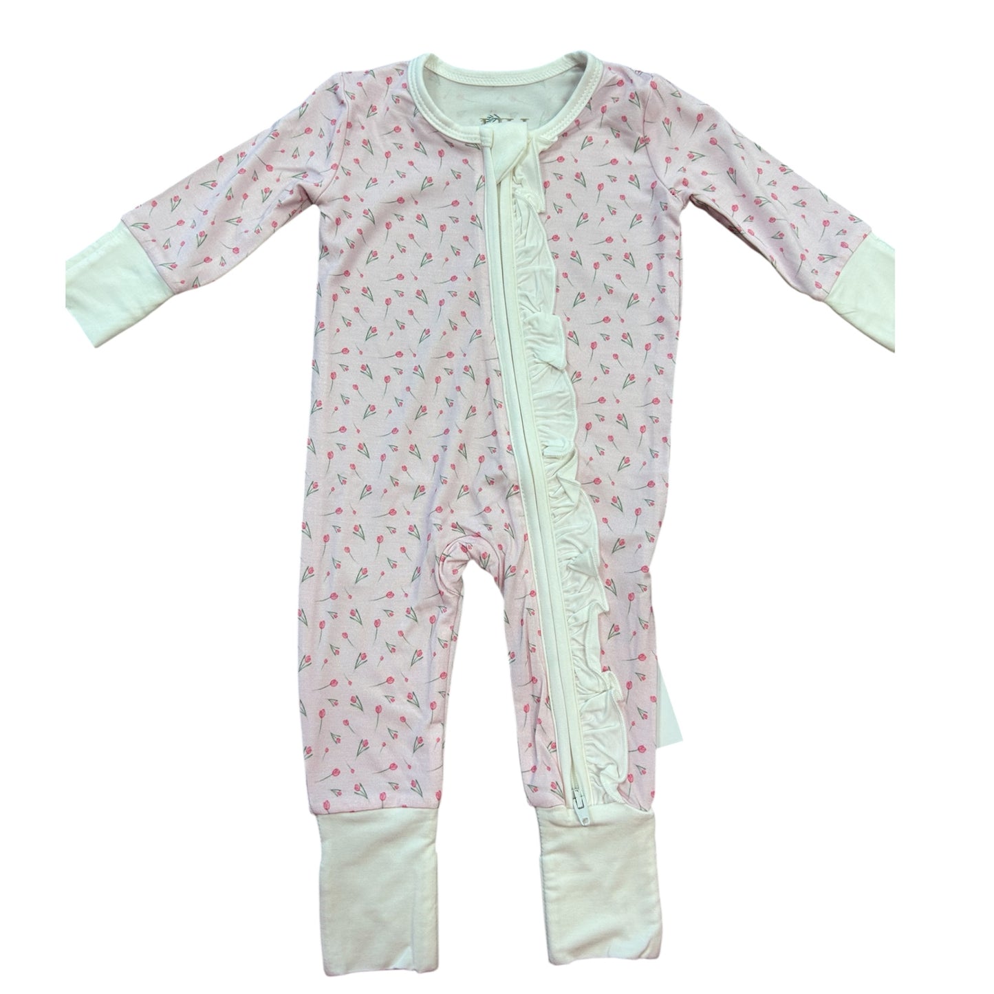 Tulip Double Zipper Romper