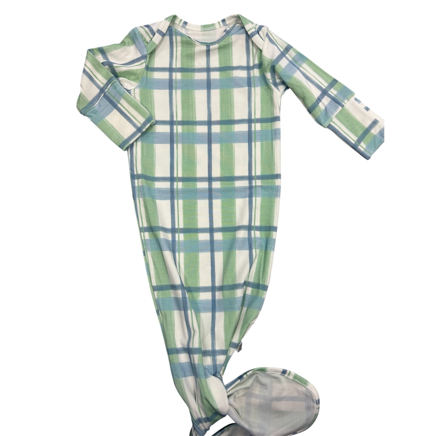 Lakeside Plaid Knotted Gown
