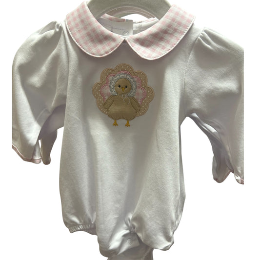 Pilgrim Pals Applique Collared Bubble - Girls