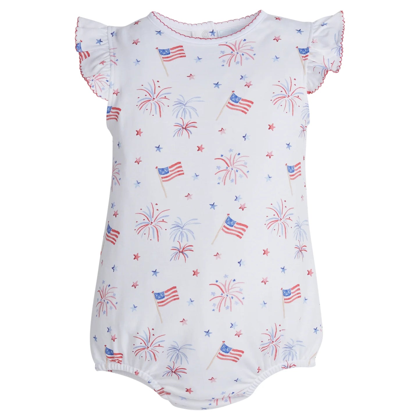 Printed Angel Sleeve Bubble - Flags