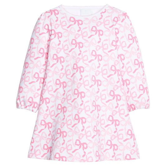 Printed T-Shirt Dress - Bows & Ribbons