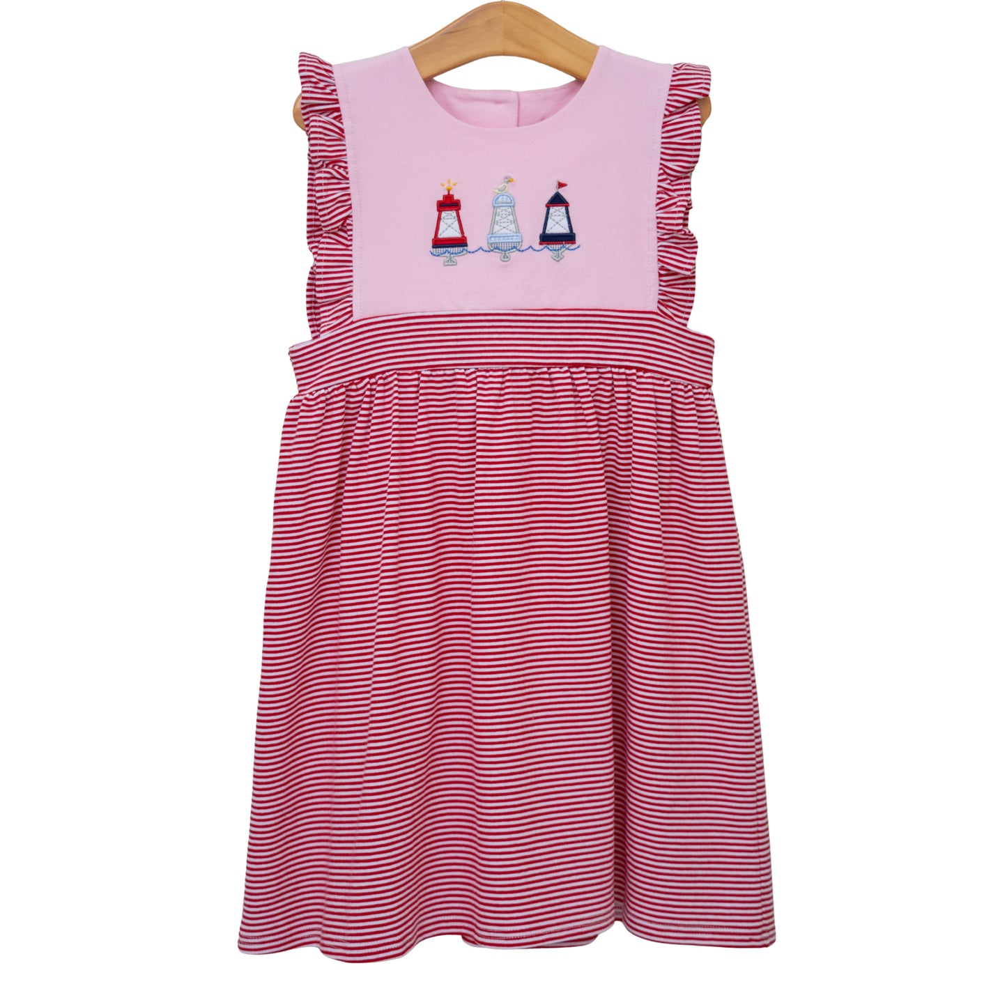 ** PRE-ORDER ** Red, White, and Buoy Sophia Dress