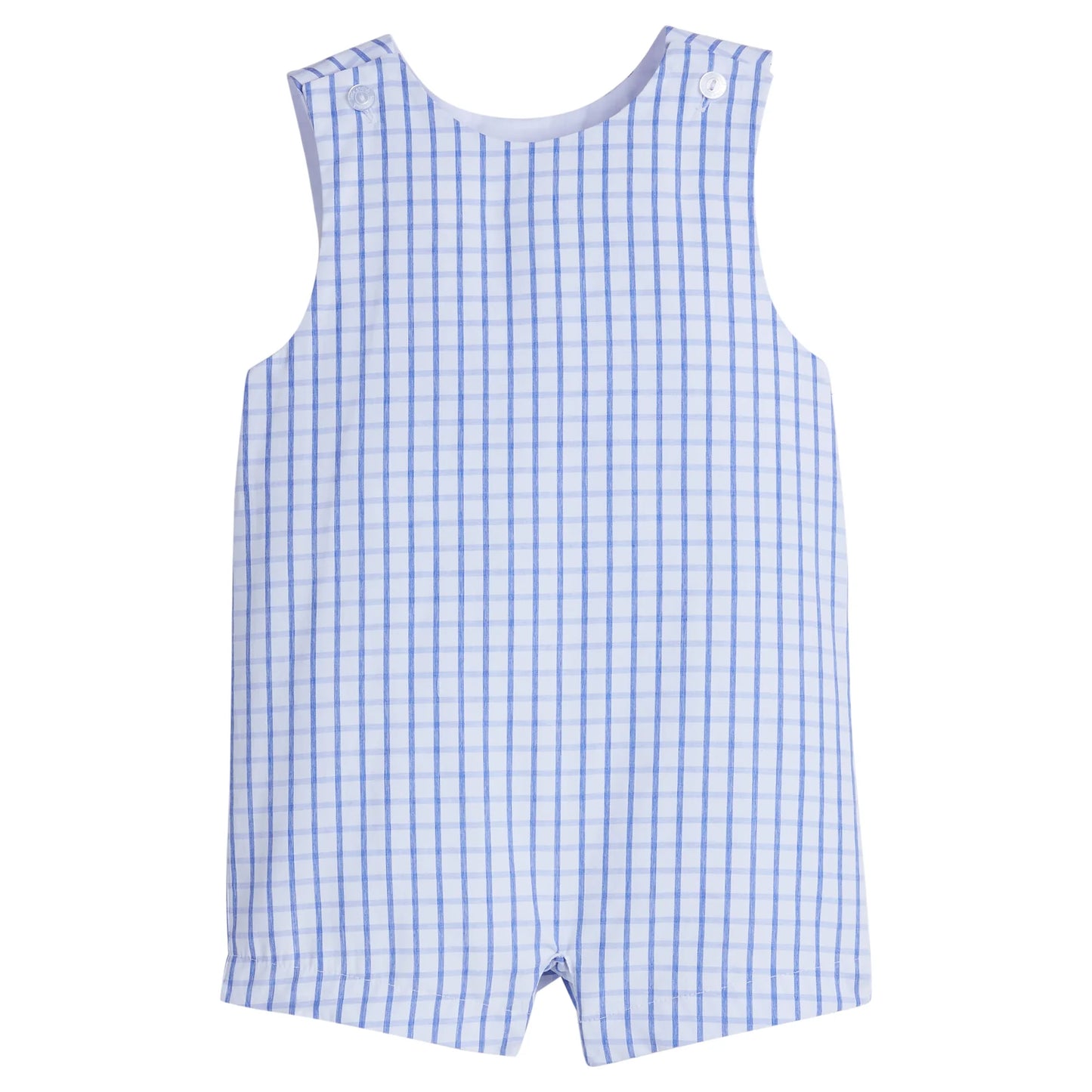 Vintage Romper - Royal Windowpane