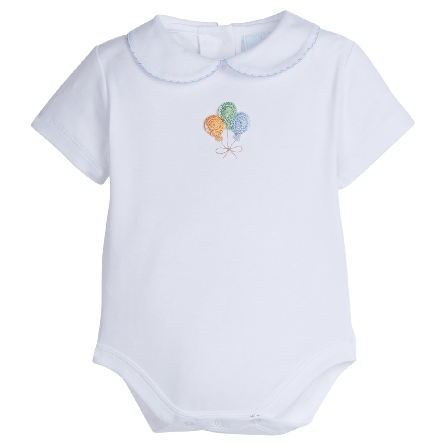 Crochet Peter Pan Onesie - Blue Balloons