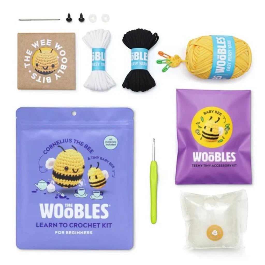 Cornelius the Bee & Tiny Baby Bee Crochet Kit