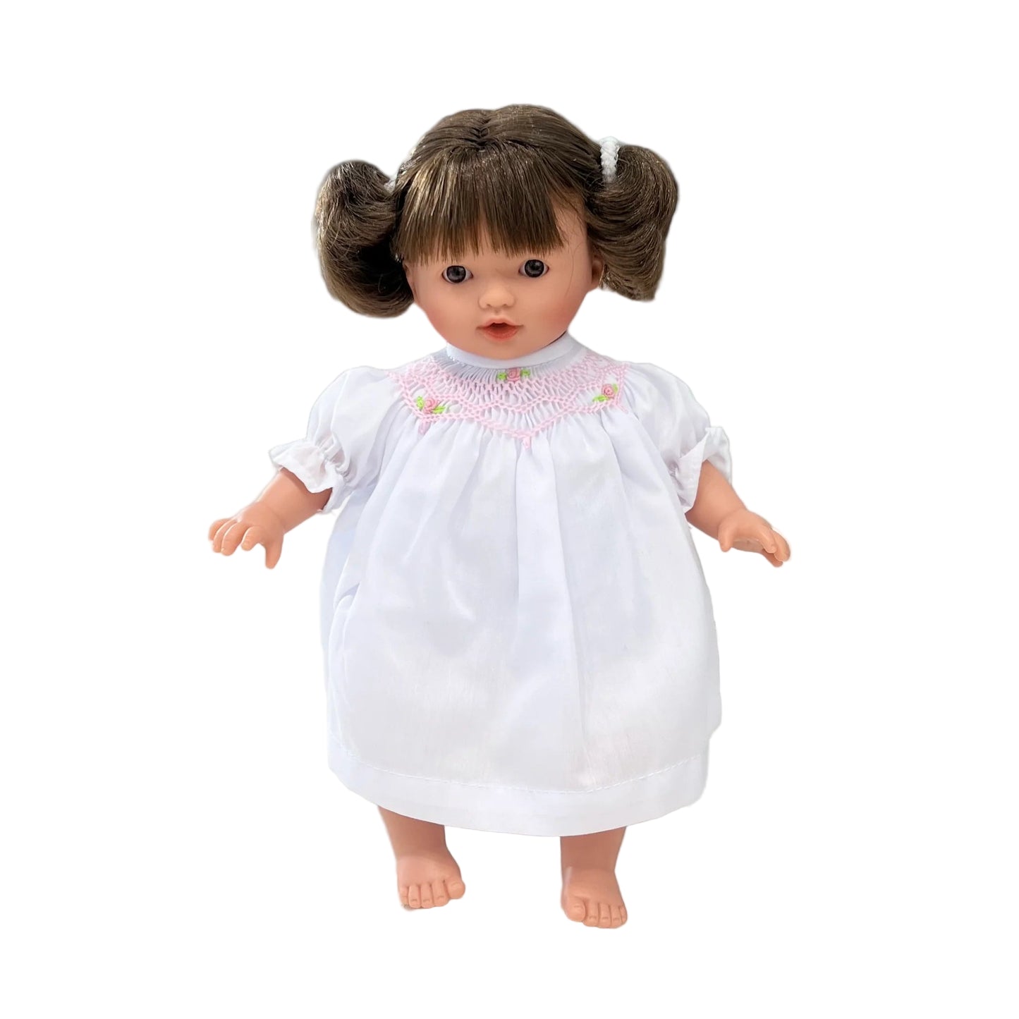 Bella Brown Eye 10" (Smocked White Dress Included)