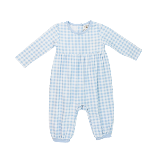 Blue Gingham Parker Playsuit