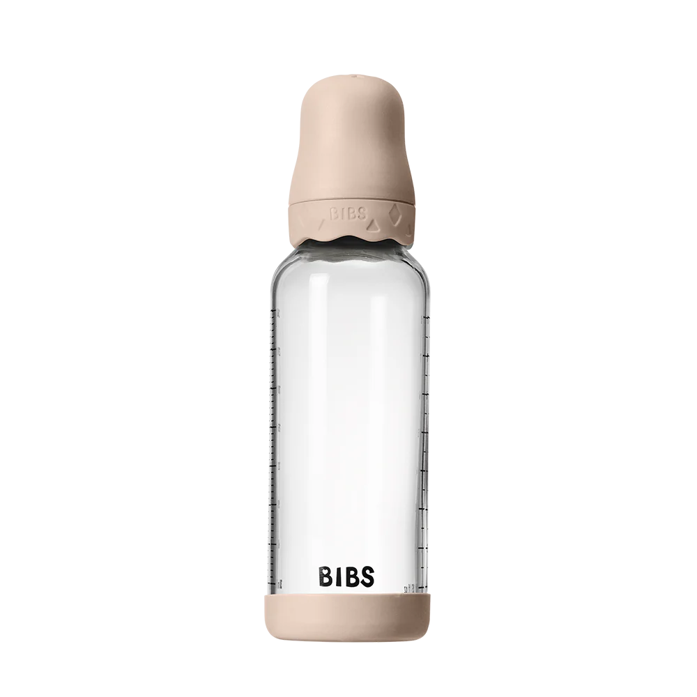 Baby Glass Bottle Set 8oz Latex - Blush (Medium Flow)