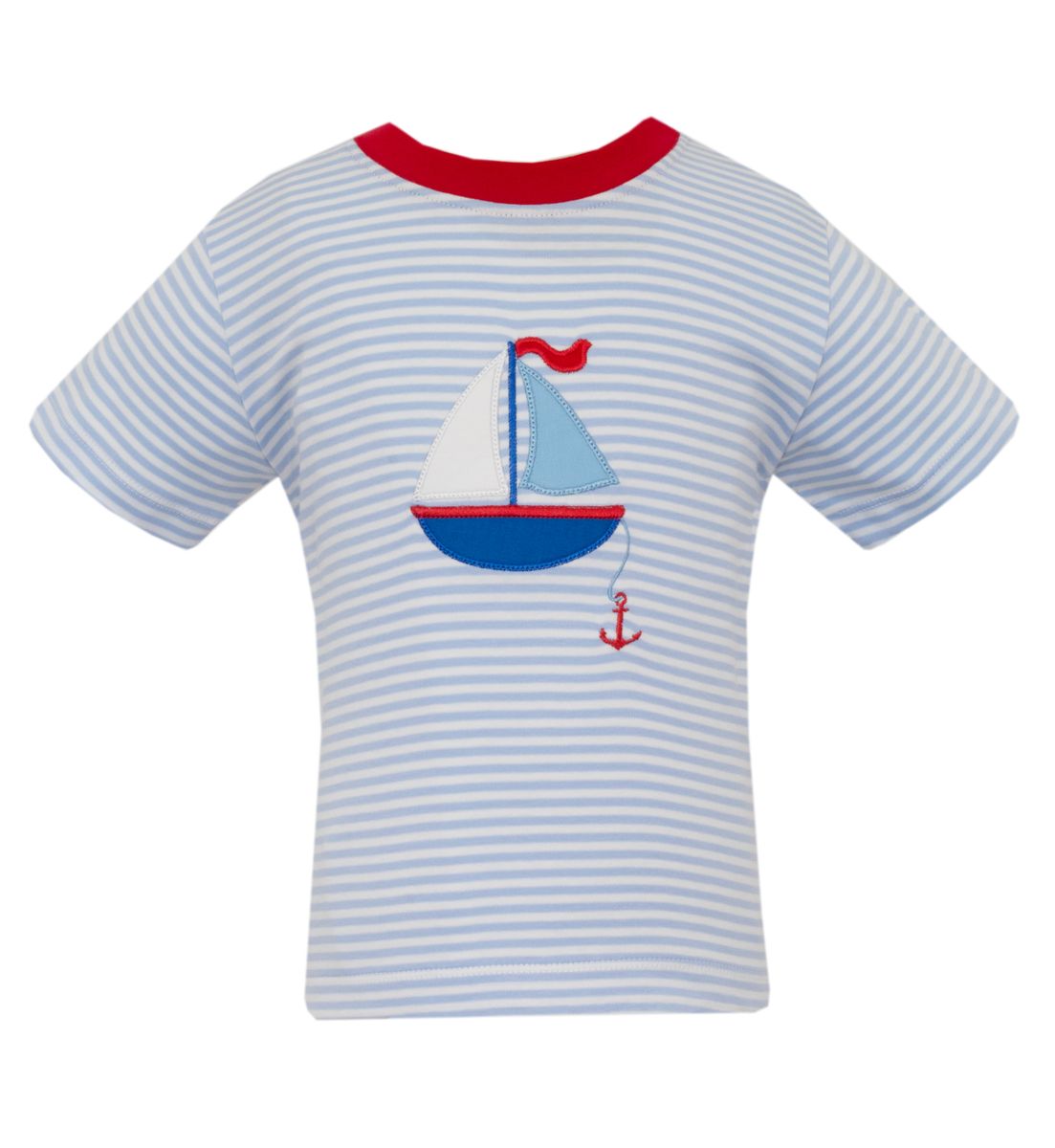 SAILBOATS BOY´S- Blue knit stripe T-shirt