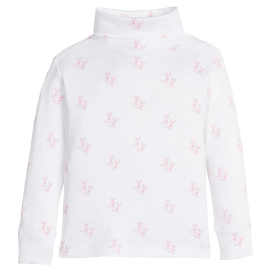Printed Turtleneck - Pink Cowboy Boots