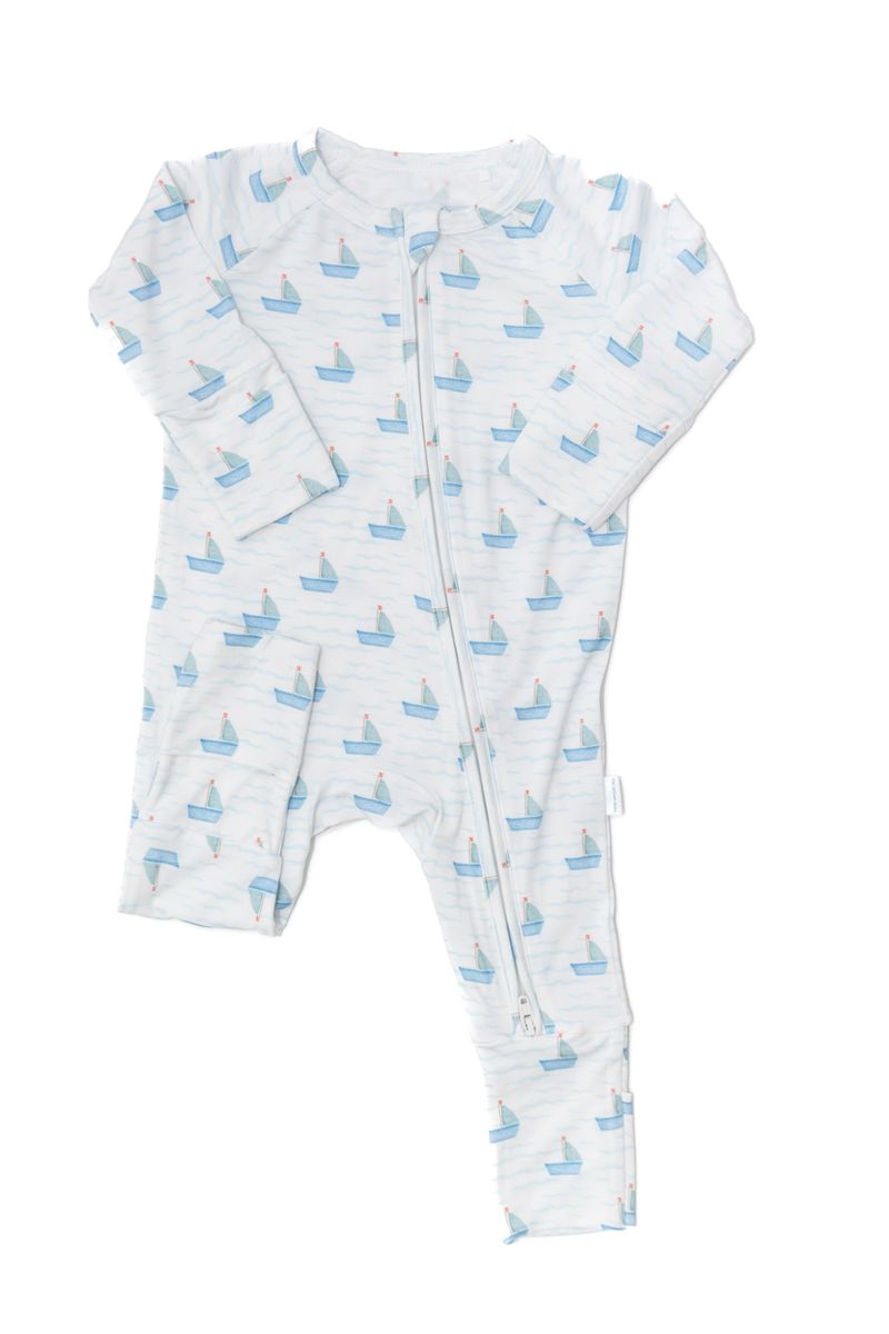 Sail Boats Bamboo Sleep Romper