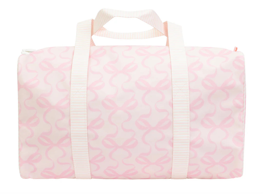 The Duffel Bag - Bows on Pink