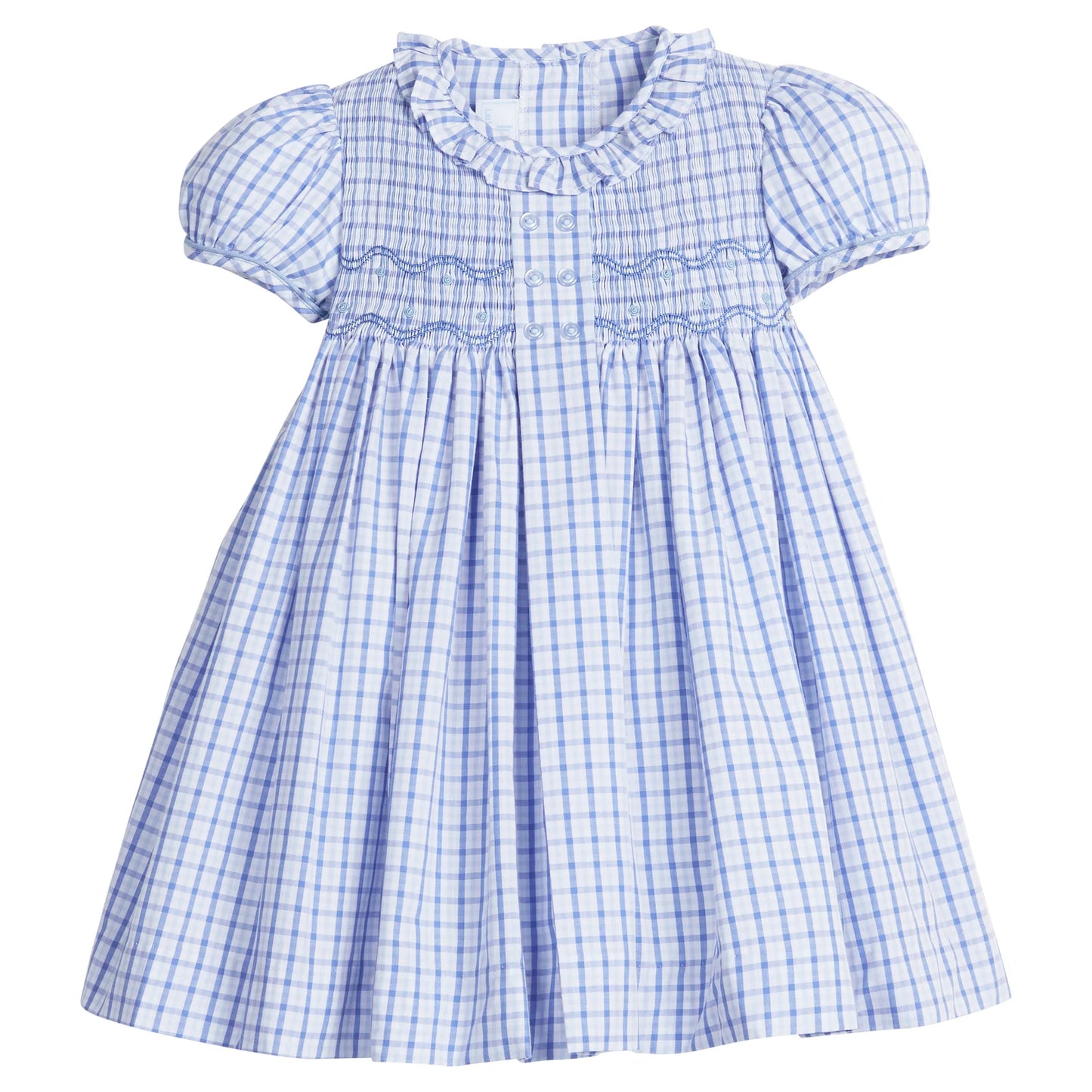 Smocked Bridget Dress - Woodberry Plaid