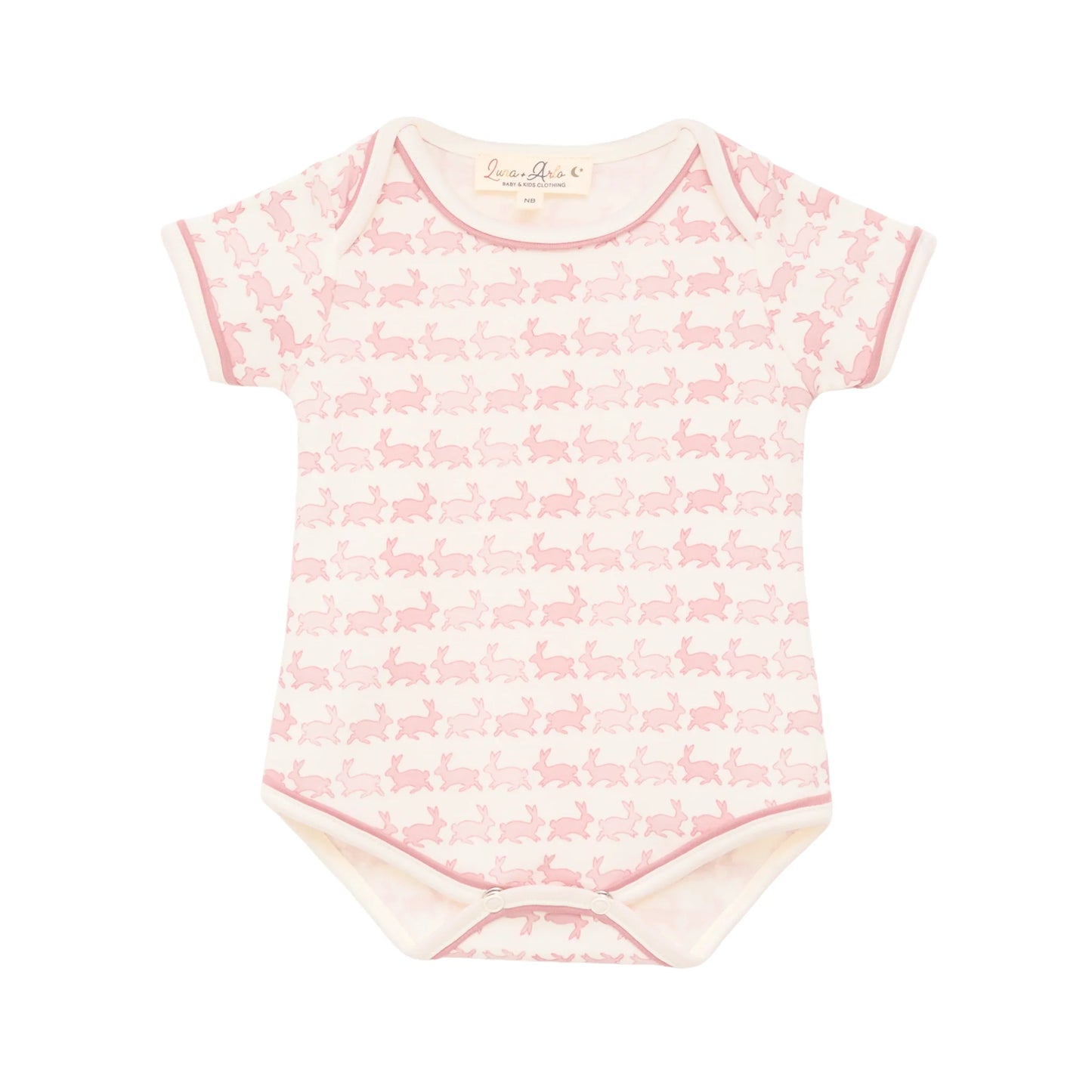 Bunny Hop Bodysuit - Dusty Rose