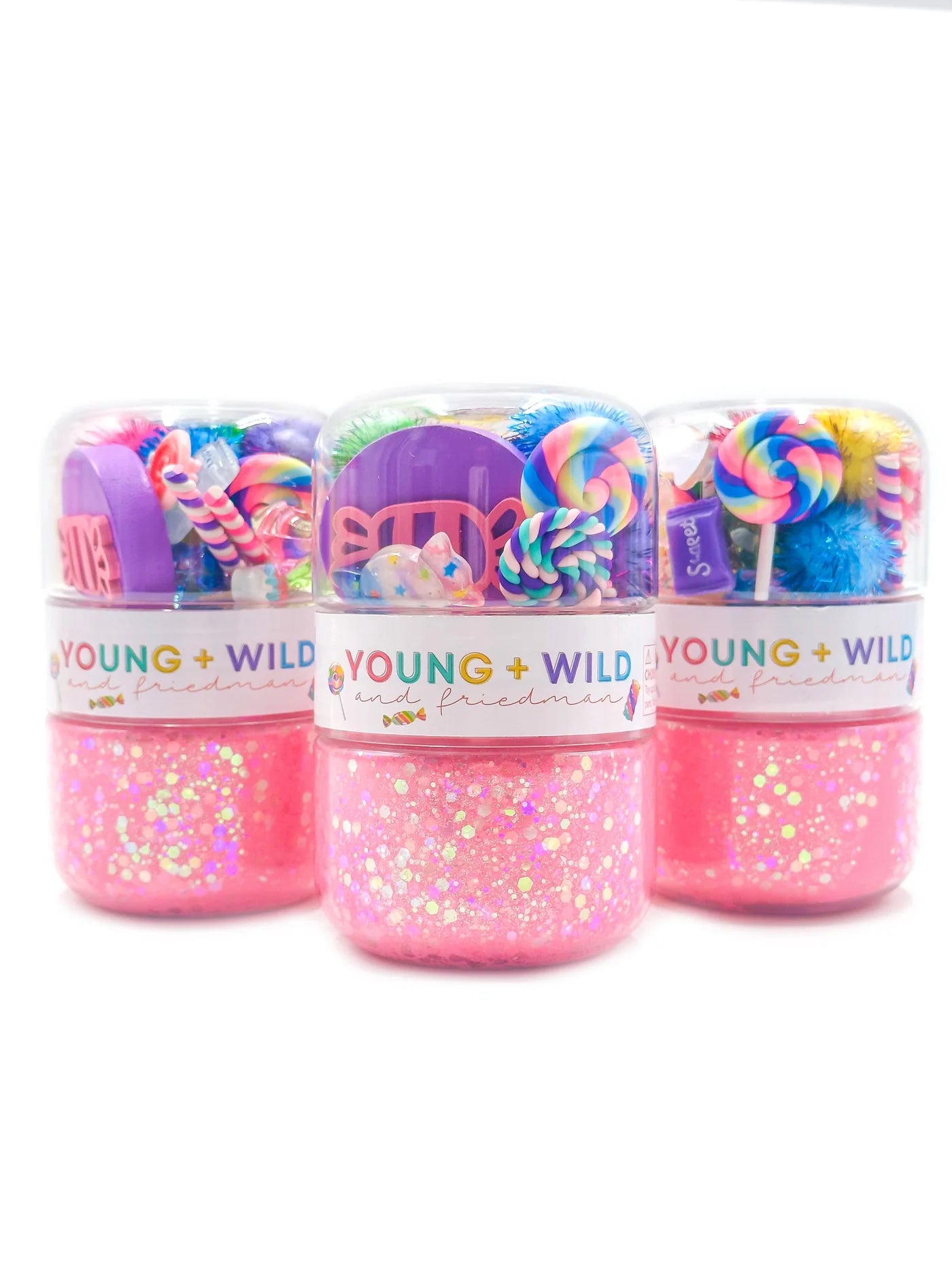Candy themed sensory dough grab and go jar
