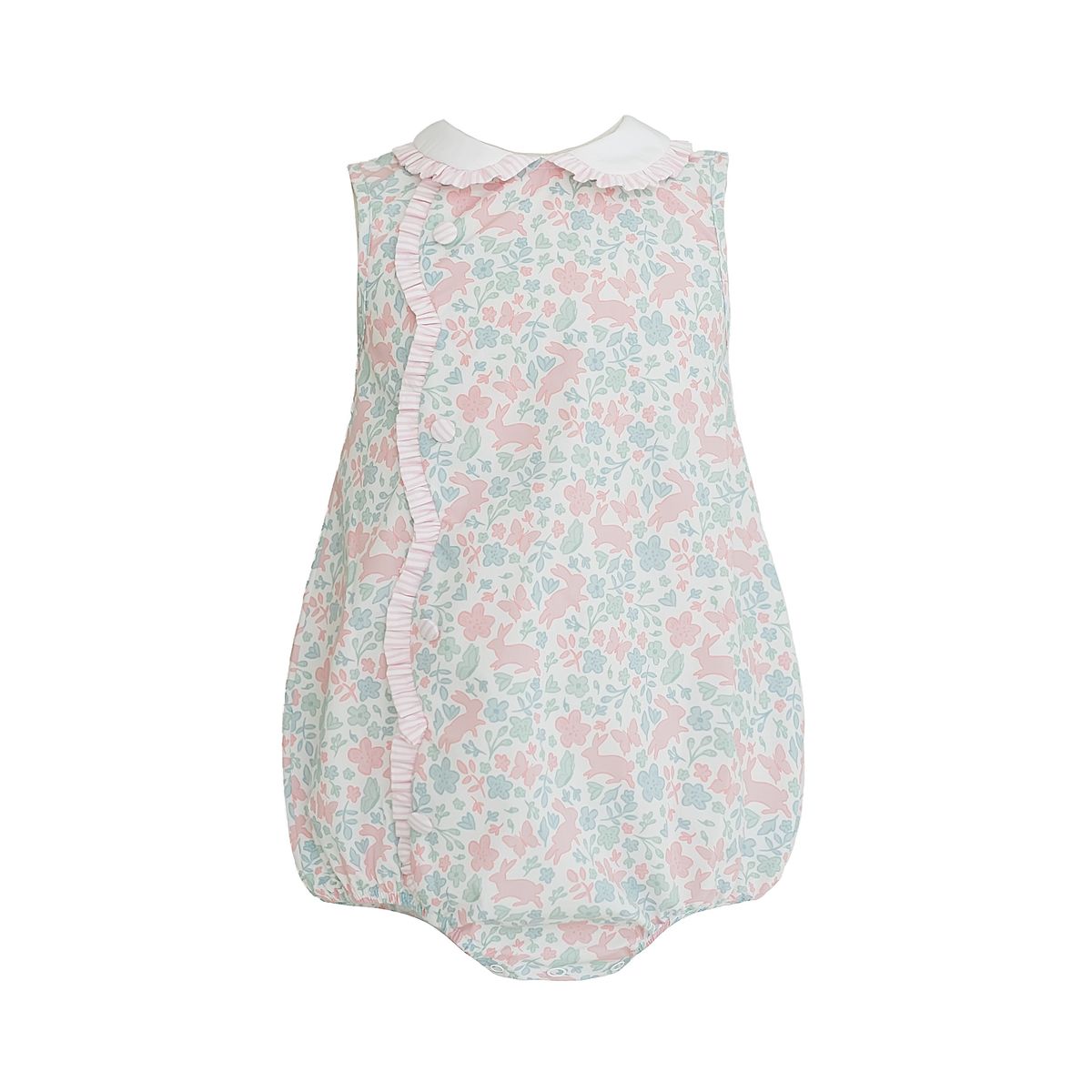 **PRE-ORDER** Claire Bunny Floral Print Scallop Bubble