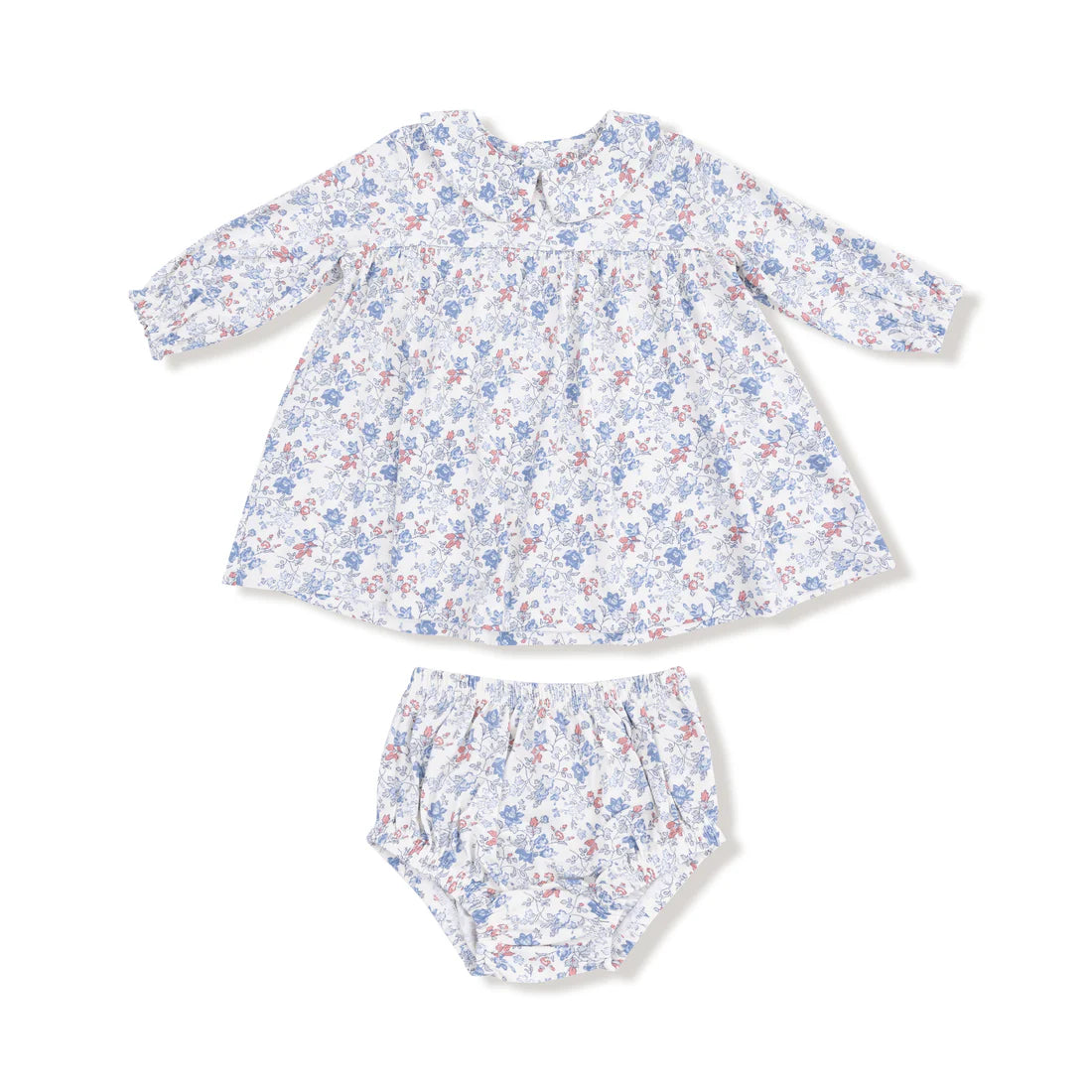 Country Girl Floral LS Dress & Diaper Cover