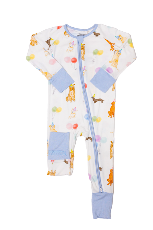 Sleep Romper - Dog Party