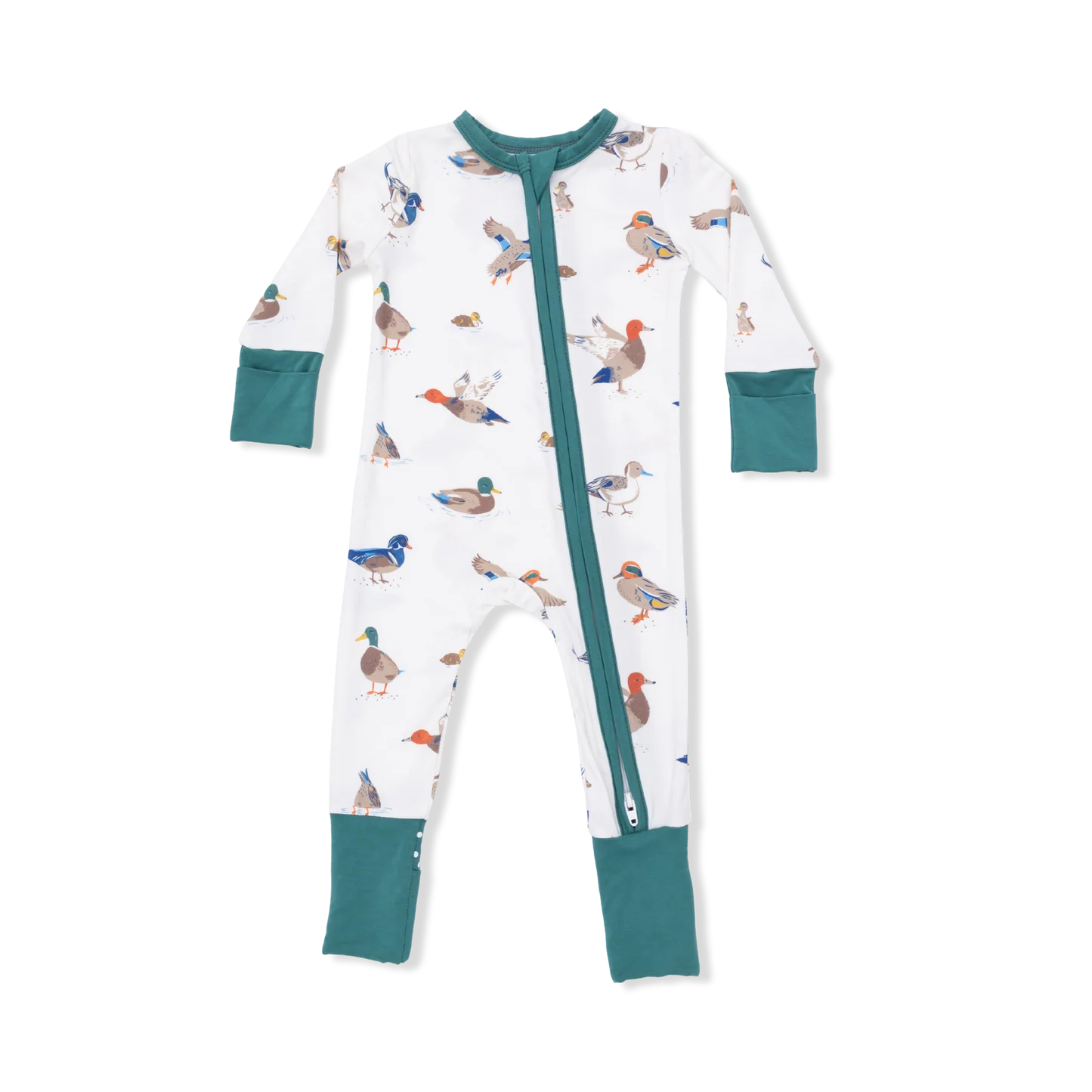 Bamboo Convertible pajama with mallard duck pattern