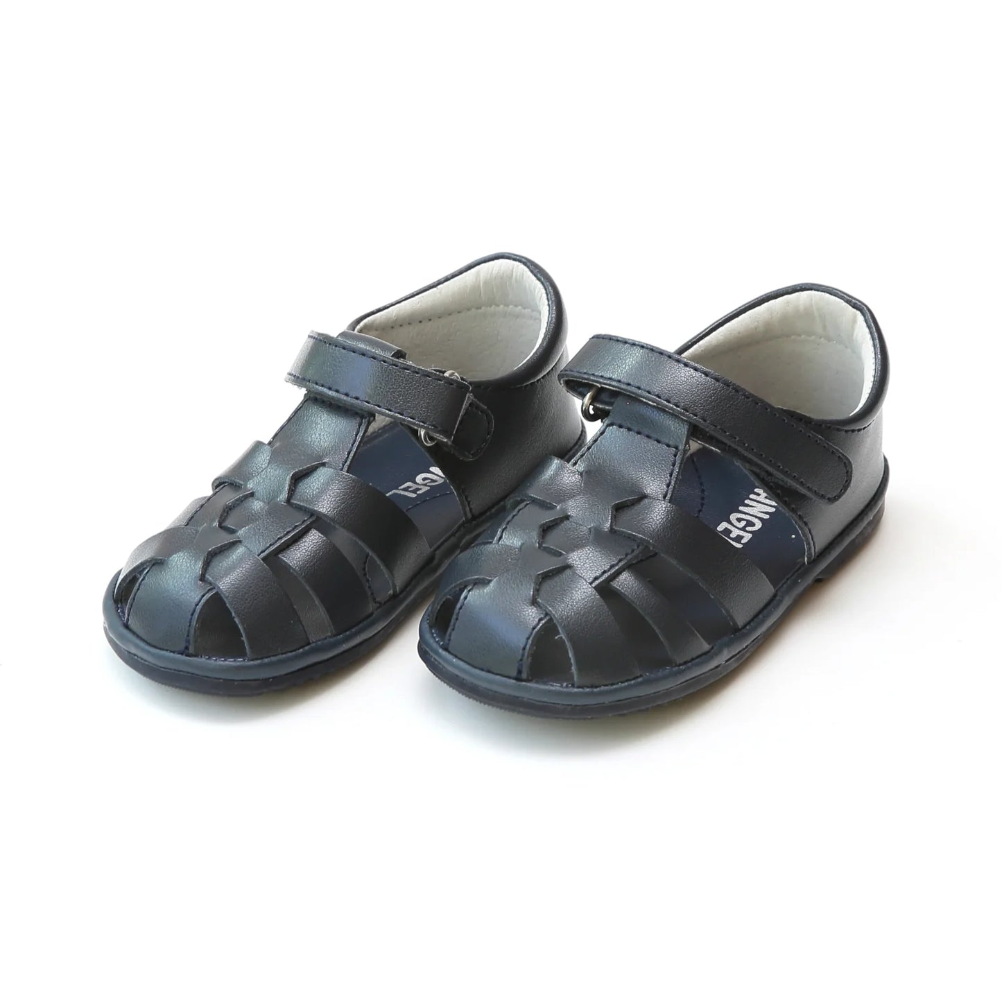 Mack Leather Fisherman Sandal - Navy