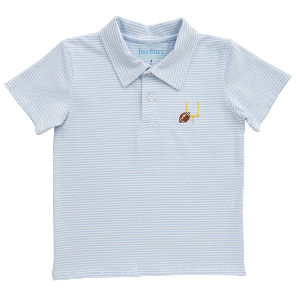 Game Day Polo- Light Blue