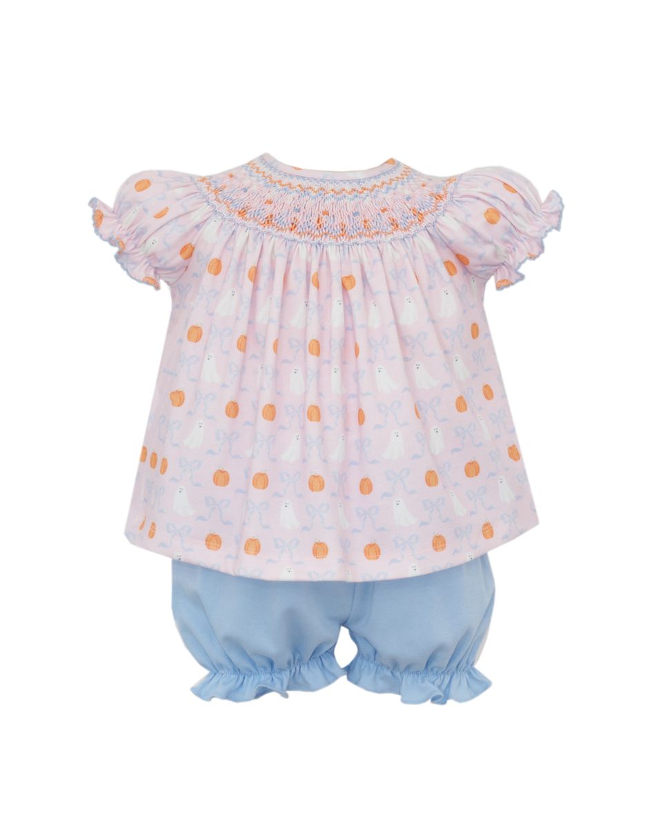 Smocked Ghost Bloomer Set